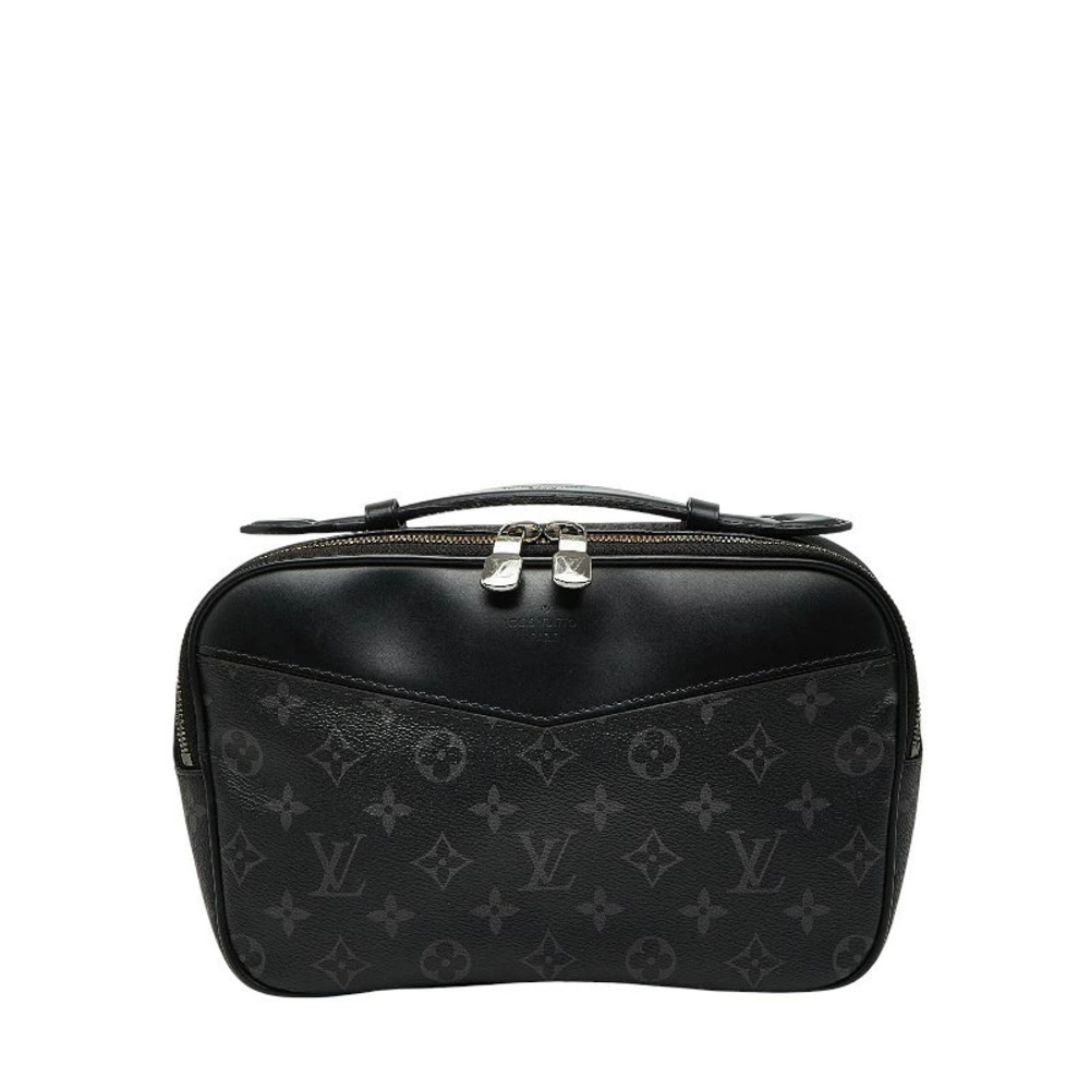 Louis Vuitton Monogram Eclipse Black Body Bag Waist Black Leather